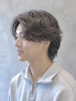 ジールサロン 学園の森店(ZEALSALON)&nbsp;センターパートウルフ/ニュアンスパーマ