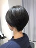 骨格補正カット、白髪染め、TR、スパ、ホームケア付の極上ショート