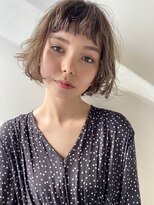 ミラバイグリーン(Mira by green)&nbsp;毛先パーマ×フレンチボブ【ベージュカラー】 03