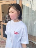 フェイスフレーミング×グレージュ