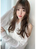 Saphir☆大人かわいいウェーブヘアグレージュ「似合わせカット」