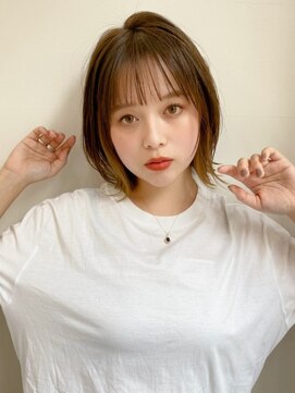 ポーチバイハニー オモテサンドウ(PORCH by HONEY omotesando) 大人可愛い20代30代40代小顔くびれショート×ラテベージュ