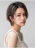 青山 表参道 ショートカット 30代40代 チョコレートブラウン