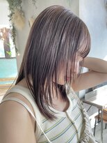 ディッセンバー 渋谷(December)&nbsp;【December】就活カラー×ブリーチなし透明感グレージュカラー◎