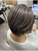 白髪ぼかしハイライトケアカラー池袋/ブリーチ/ハイトーン池袋