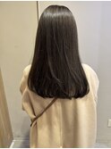 透明感髪質改善ベージュダブルカラーミルクティーグレージュ