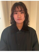 ノラギンザユー(NORA GINZA/U)&nbsp;くせ毛風ボブパーマショートパーマレイヤーショートウルフ