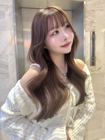 リリー(Lilley)&nbsp;マロンベージュ×姫カットレイヤー×韓国風巻き×髪質改善