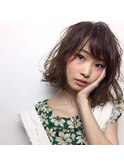 大人フェミニンボブスタイル