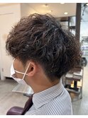 メンズ波巻きスタイル