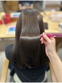 髪質改善ストレート　ミディアムレイヤー【髪質改善ストレート】