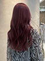 ヴィサージュアクト(VISAGE a.c.t)&nbsp;ピンクレッド×ボルドーカラー×ゆるウェーブ