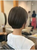大人可愛い丸みショート