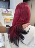 韓国風レイヤーカット顔まわりくびれオルチャン梅田