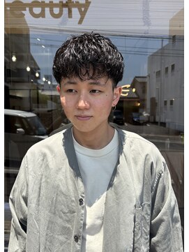 メンズギフト(men's GIFT) シャドウパーマツイストスパイラルマッシュツーブロック刈り上げ