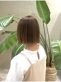 韓国風◎秋のぱつっとボブ×タッセルカットで小顔