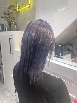 ネオリーブカフ 鶴ヶ峰店(Neolive caff) ホワイトラベンダー ハイトーン ダブルカラー