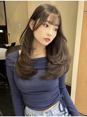 レイヤーカット/ワンホンヘア/韓国ヘア/顔まわり/大阪/梅田
