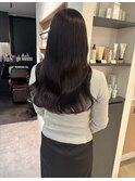 【担当きょうこ】赤み消しラベンダーグレージュ透明感暗髪ロング