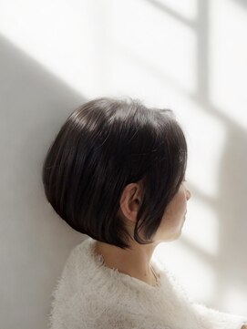 40代50代ひし形ショートボブ　前髪無し2512