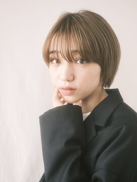 ラス トーキョー(LAS TOKYO) 大人ショートボブ丸みショートカットマッシュショート前髪あり