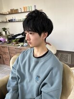 シラス(SiLasu)&nbsp;メンズショートマッシュニュアンスパーマ