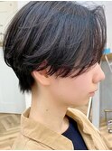 ナチュラルショートシャギーショート顔周りカット20代～50代