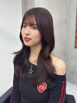 ペレ 原宿(PELE) ミルクティーブロンドダークブルーデジタルパーマ原宿