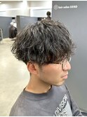 波パーマ/波巻きパーマ/メンズパーマ/メンズカット/ツーブロック