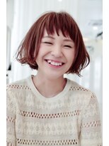 アドラーブル 万代店 (adorable) 【adorable】透明感ピンクベージュ×ヘルシーボブ