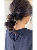 特別な日のパーティアレンジ 編み込みポニーテール