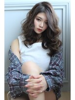 リル 住之江(LiL')&nbsp;【LiL'住之江】アッシュグレージュ_ゆるふわセミディ