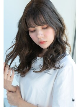 ヌーン ヘアメイク プラス ハッピータイムズ(NOON hair make+happy times) 耳かけ☆透明感イルミナアッシュベージュ 中野ヌーンstyle86