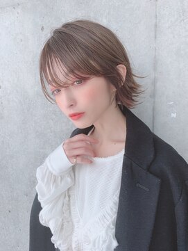 スナッグルサロン(SNUGGLE SALON) 外はねグレージュボブ