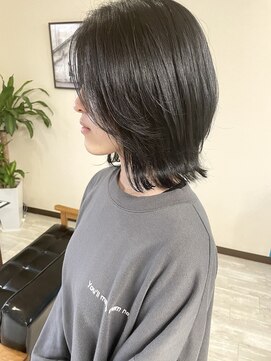 ルフテ(LOFTE) くびれボブ/暗髪グレージュ★
