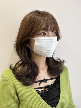 シェノン 西梅田(CHAINON) グレーベージュ/レイヤーロング/オリーブベージュ