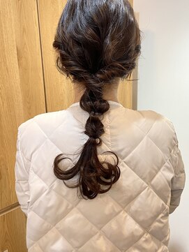 イオエ(ioe) 前髪/アンブレラカラー/こなれミディ/イメチェン/ウェーブパーマ