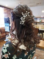 ヘアメイクライン(hair make LINE)&nbsp;ハーフアップアレンジ