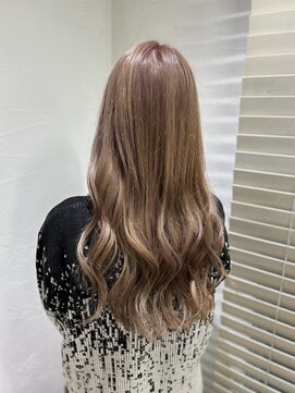 アジールヘア 池袋東口店(agir hair) ハイトーンミルクティーベージュハイトーンロングヘア池袋東口