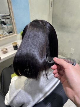 アソビセカンド 原宿(ASOBI 2nd) 前髪/マチルダボブ/ピンクベージュ/インナーグレージュ/ブルー