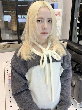 キーン 吉祥寺店(keen) 《keen×MURAKAMI》抜きっぱなしブロンド×姫レイヤーカット