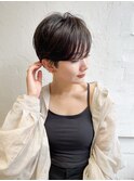 ベリーショート/ハンサムショート/似合わせカット/黒髪
