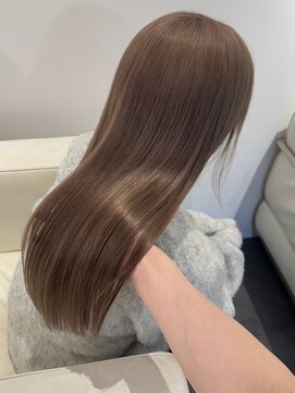 ベレーザ 渋谷(BELEZA) 5853透明感グレージュカラー艶髪ワンホンヘア韓国レイヤーロング