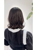 切りっぱなしボブ×ダークブラウン