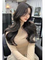 ランズ(LANDS)&nbsp;くびれヘア　レイヤーカット 【韓国ヘア 大阪 梅田】