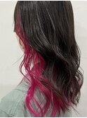 インナーカラー/ピンク/お洒落/20代/30代/40代