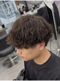 波巻きツイストスパイラルパーマメンズパーマツイスパ縦落ち