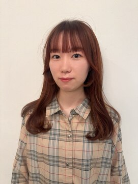 ルーブル(Louvre) 【Louvre】サイドバング/韓国ヘア/オレンジカラー