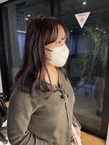 10代20代30代大人可愛い韓国風シースルーバングくびれへア