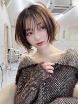 サイン 渋谷(SIGN) タッセルボブレイヤーカットグレージュブリーチ無し